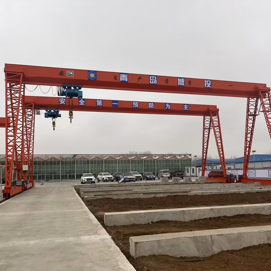 Type L de grue à portique à poutre unique d'usine extérieure
