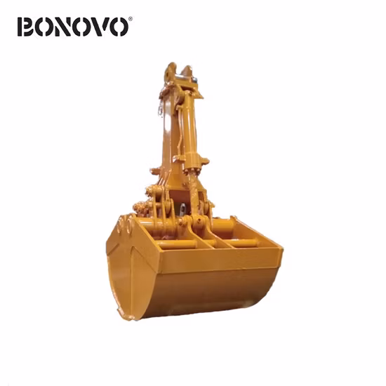 Godet hydraulique de saisie d'excavatrice à clapet pour toutes sortes d'excavatrices